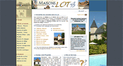 Desktop Screenshot of maisons-du-lot.com