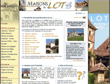 Tablet Screenshot of maisons-du-lot.com